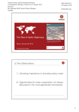 Presentation by Mr. Benjamin Pohl, Senior Project Manager