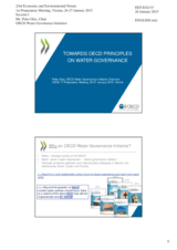 Presentation by Mr. Peter Glas, Chair, Water Governance Initiative