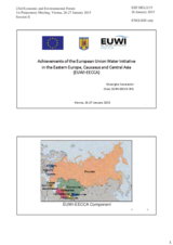 Presentation by Mr. Gheorghe Constantin, Director, Ministry of Environment, Chair of EUWI-EECCA 