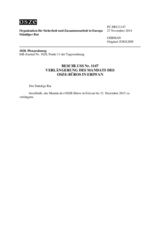 Beschluss Nr. 1147 des Ständigen Rates