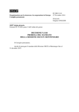 Decisione N.1141 del Consiglio permanente