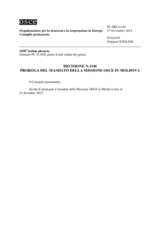 Decisione N.1144 del Consiglio permanente