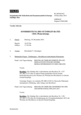 Journal der 1032. Sondersitzung des Ständigen Rates