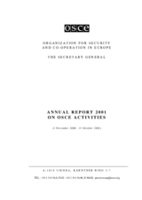 OSCE Annual Report 2001