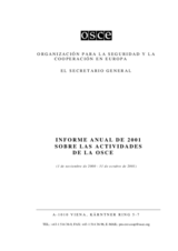 OSCE Annual Report 2001 (es)