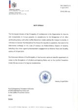 Response by the Delegation of Liechtenstein to the Questionnaire on the Code of Conduct on Politico-Military Aspects of Security