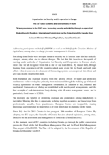Keynote Speech by Mr. Drazen Kurecic, President, International Commission for the Protection of the Danube River Basin, Ministry of Agriculture