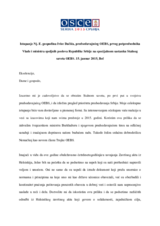 Istupanje predsedavajućeg OEBS, ministra spoljnih poslova Republike Srbije Ivice Dačića