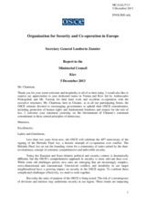 Statement by H.E. Mr. Lamberto Zannier, OSCE Secretary General