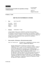 Journal de la 1060ème séance plénière du Conseil