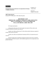 Decisione N.1171 del Consiglio permanente