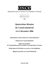 Final Document of the Fourteenth Meeting of the Ministerial Council, Brussels, 4 and 5 December 2006 (fr)