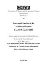 Final Document of the Fourteenth Meeting of the Ministerial Council, Brussels, 4 and 5 December 2006