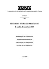 Final Document of the Seventeenth Meeting of the Ministerial Council, Athens, 1 and 2 December 2009 (de)