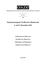 Final Document of the Twenty-First Meeting of the Ministerial Council, Basel, 4-5 December 2014 (de)