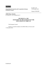 Permanent Council Decision No. 1189