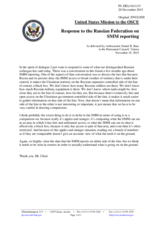 Statement by the Delegation of the United States of America in response to the statement by the Delegation of the Russian Federation on the situation in Ukraine and the need to implement the Minsk agreements
