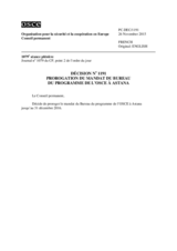 Décision No 1191 du Conseil permanent