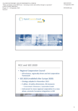 Presentation by Mr. Gazmend Turdiu, Deputy Secretary General