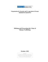 Defining and Prosecuting the Crime of Human Trafficking