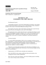 Decision No. 1/09, Furthering the Corfu Process