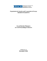 Use of Interim Measures in Civil Proceedings in Kosovo