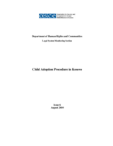 Child Adoption Procedure in Kosovo