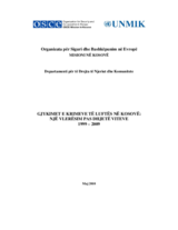 Kosovo's War Crimes Trials: An Assessment Ten Years On (1999-2009) (sq)