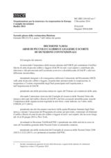 Decisione N.10/14 sulle armi di piccolo calibro e leggere e le scorte di munizioni convenzionali