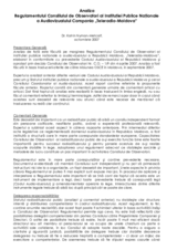 Expert comments on the regulations of  Teleradio Moldova's supervisory board (ro)