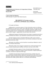 Bucharest Ministerial Decision No. 9 on Police-related Activities (it)