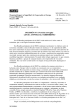 Decision No. 1 on Combating Terrorism (es)