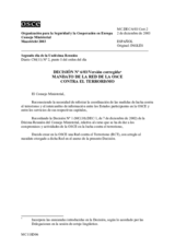 Decision No. 6/03 on terms of reference for the  OSCE Counter-Terrorism Network (es)