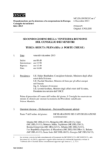 Journal of the Second Day of the 20th Ministerial Council