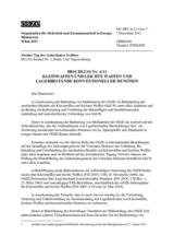 Beschluss Nr. 6/11 über Kleinwaffen und leichte Waffen und Lagerbestände konventioneller Munition