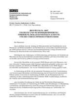 Beschluss Nr. 10/07 über Toleranz und Nichtdiskriminierung: Förderung der gegenseitigen Achtung und des Verständnisses füreinander