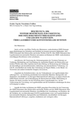 Beschluss No. 8/06 über weitere Bemühungen zur Umsetzung der OSZE-Dokumente über Kleinwaffen und leichte Waffen bzw. über Lagerbestände konventioneller Munition