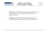 Report on the activities of the Chairperson-in-Office