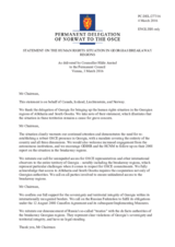Statement by the Delegation of Canada, also on behalf of Canada, Iceland and Liechtenstein, on the human rights violations in the occupied territories of Georgia