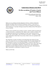 Statement by the Delegation of the United States of America on the death penalty in the United States of America