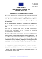 Statement by the Dutch EU Presidency on the freedom of the media in Turkey