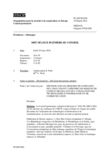 Journal de la 1092ème séance plénière du Conseil