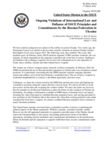 Statement by the Delegation of the United States of America on the second anniversary of the illegal occupation of Crimea by the Russian Federation and its ongoing aggression against Ukraine
