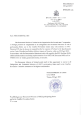 Response by the Delegation of Iceland to the Questionnaire on the Code of Conduct on Politico-Military Aspects of Security