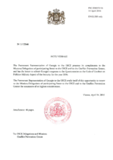 Response by the Delegation of Georgia to the Questionnaire on the Code of Conduct on Politico-Military Aspects of Security