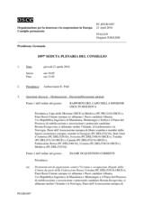 Giornale della 1097a Seduta plenaria del Consiglio permanente