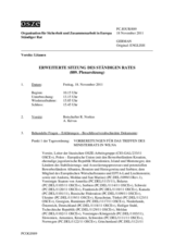 Journal der 889. Plenarsitzung des Ständigen Rates 