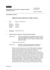 Journal of the 1098th Plenary Meeting of the Permanent Council