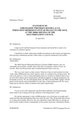 Statement by the Delegation of France in response to the update by Ambassador Martin Sajdik and to the report by Ambassador Ertugrul Apakan