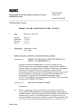 Journal of the 1099th Plenary Meeting of the Permanent Council